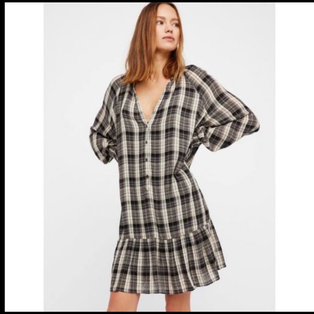 Free people Red moon plaid